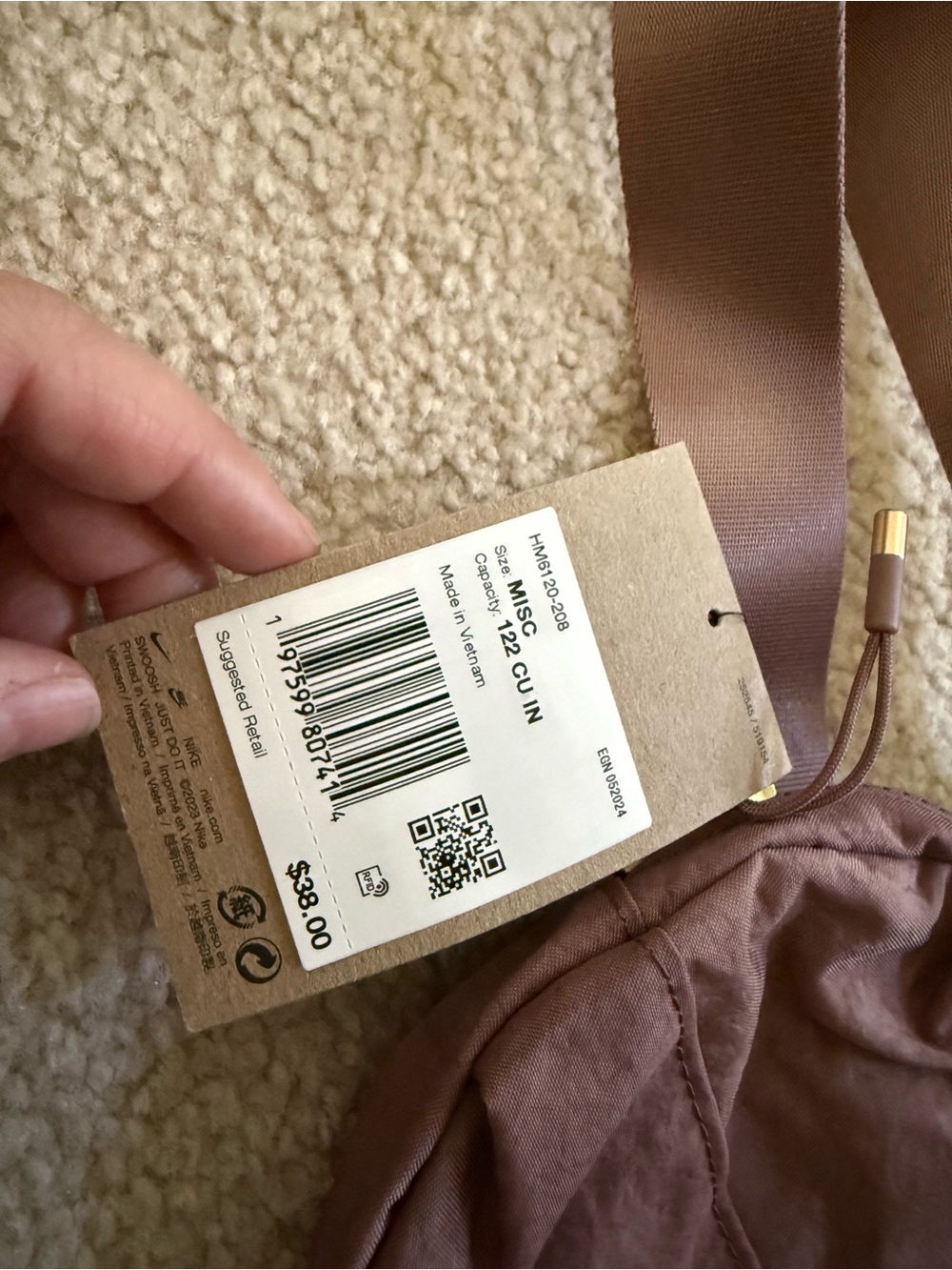 Nike Crossbody Bag – Smoky Mauve – NWT – $38 Retail - Picture 2 of 2